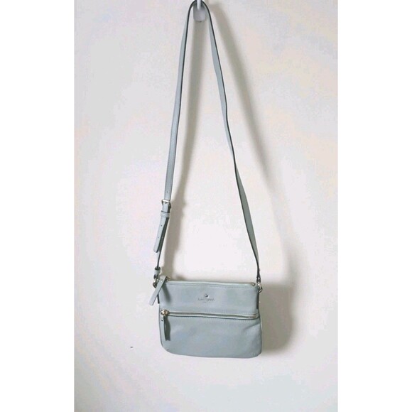 kate spade Handbags - Kate Spade Pebbled Mint Green Leather Crossbody Bag